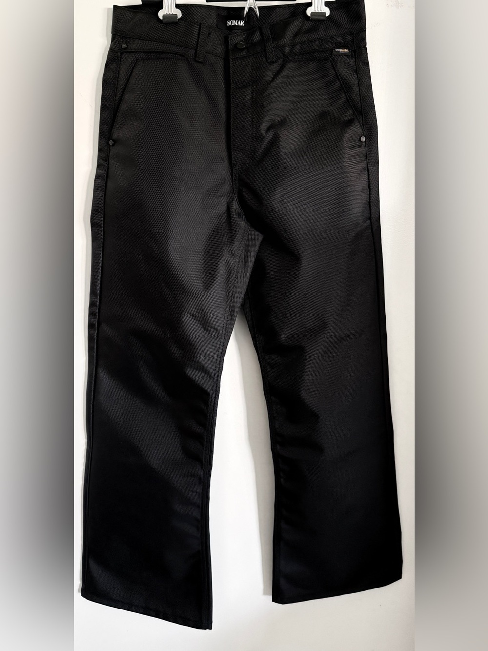 New Somar 32W Ahab Cordura Ballistic Nylon black wide leg pants Jeans